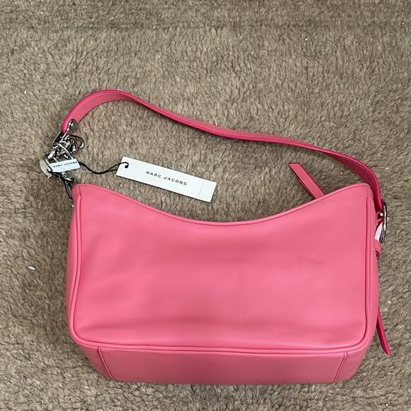 Mark Jacobs Pink Leather Shoulder Bag New Retails $395 - Picture 3 of 5
